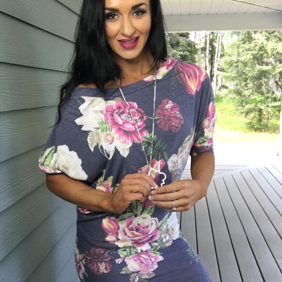 New Boat neck dolman sleeve top or dress - Picture 2 of 6